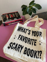 Load image into Gallery viewer, Favorite Spooky Book Tote Bag
