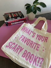 Load image into Gallery viewer, Favorite Spooky Book Tote Bag
